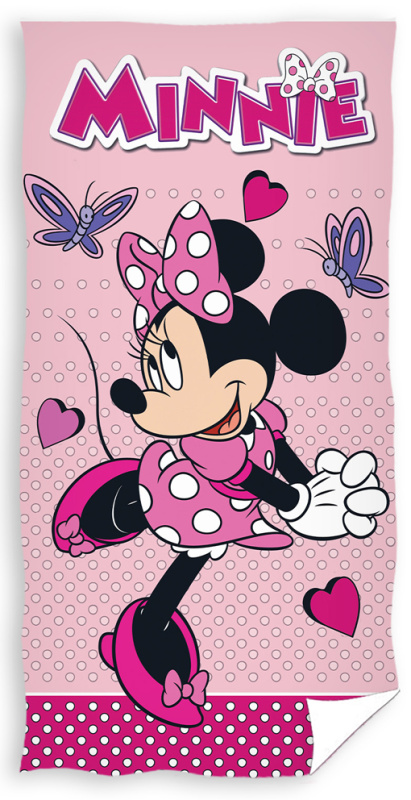 Carbotex Dětská osuška Minnie slečna Zamilovaná