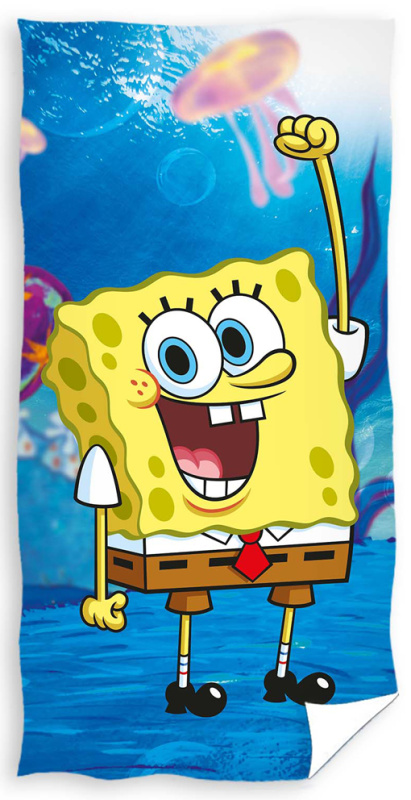 Carbotex Dětská osuška Sponge Bob Veselá Houba