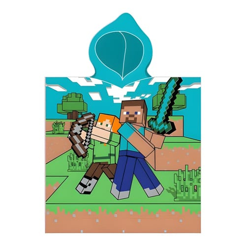 Carbotex Dětské pončo Minecraft Time to Mine