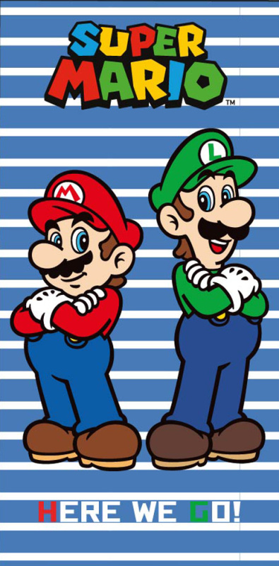 Carbotex Dětská osuška Super Mario a Luigi