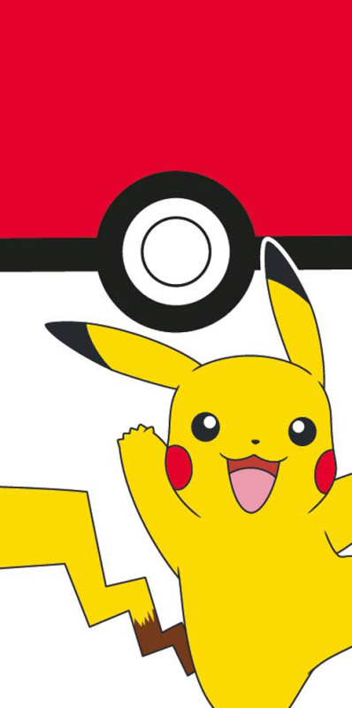 Carbotex Dětská osuška Pokémon Pokéball a Pikachu