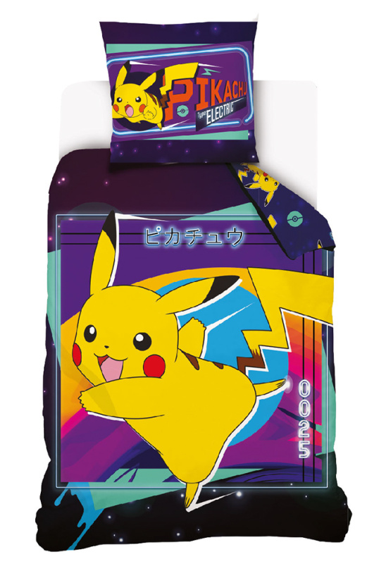 Carbotex Dětské povlečení Pokémon Pikachu Bleskový Útok
