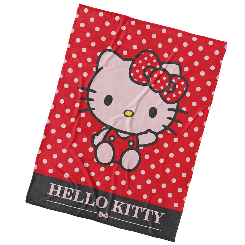 Carbotex Dětská deka Hello Kitty Red 150x200 cm 2.jakost