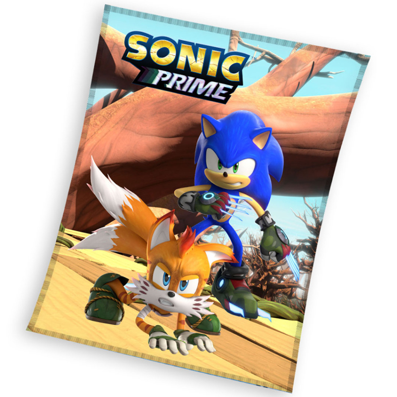 Carbotex Dětská deka Ježek Sonic a Tails 130x170 cm