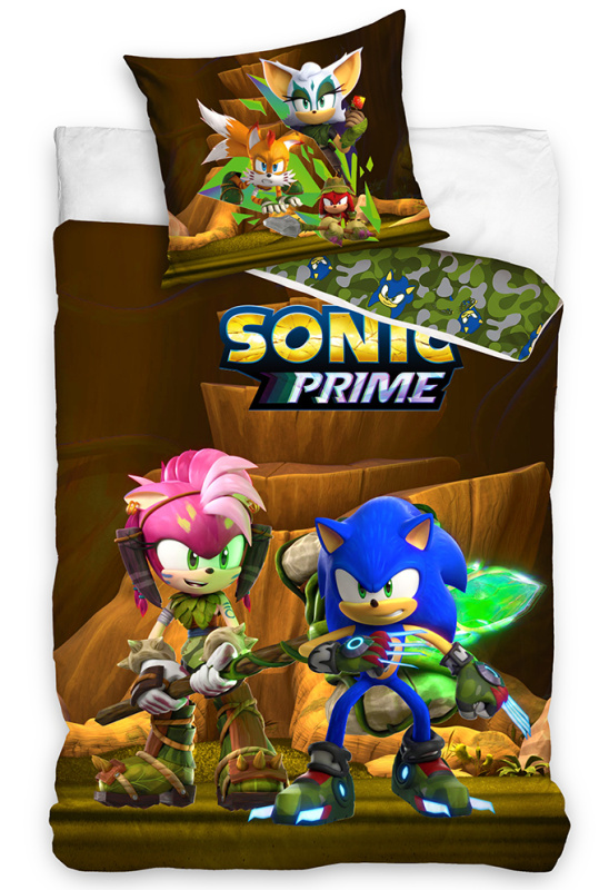 Carbotex Dětské povlečení Ježek Sonic a Amy Rose
