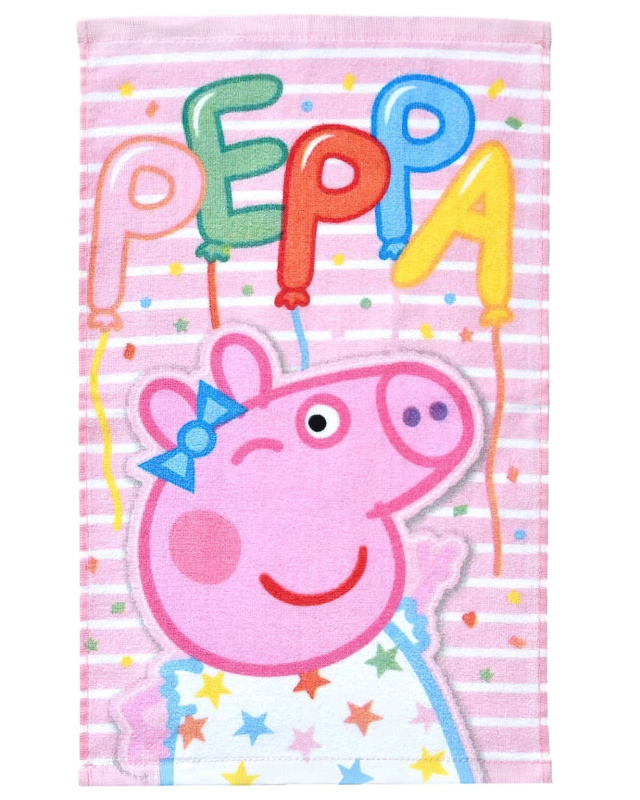 Carbotex Dětský ručník Prasátko Pepina Narozeninová Oslava 30x50 cm