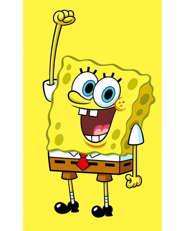 Carbotex Dětský ručník Sponge Bob Žlutý jako Houba 30x50