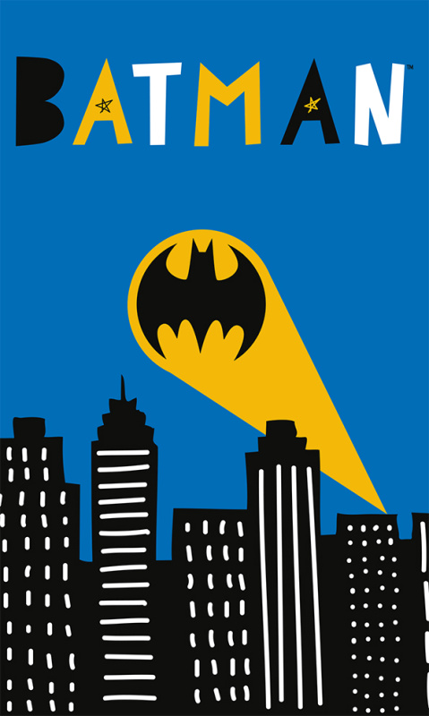 Carbotex Dětský ručníček Batman Gotham City 30x50 cm