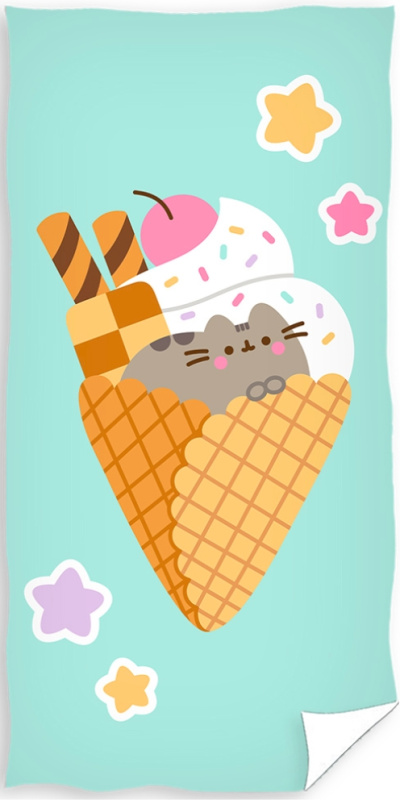 Carbotex Dětská osuška Kočička Pusheen Sladká jako Zmrzlina