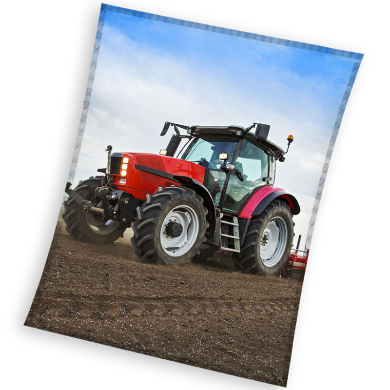 TipTrade s.r.o. Dětská deka Traktor na Poli 130x160 cm