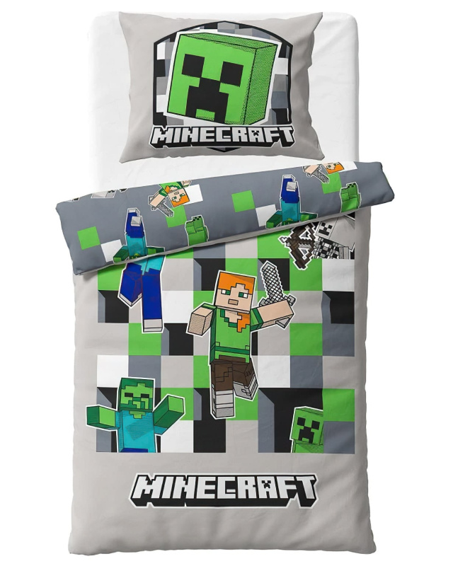 Carbotex Dětské povlečení Minecraft Objev svůj Svět