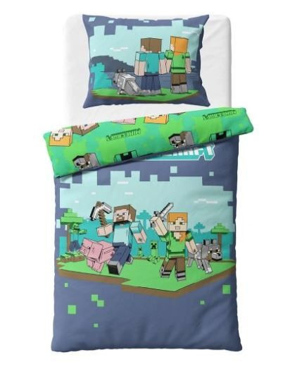 Carbotex Dětské povlečení Minecraft Vzhůru do Boje