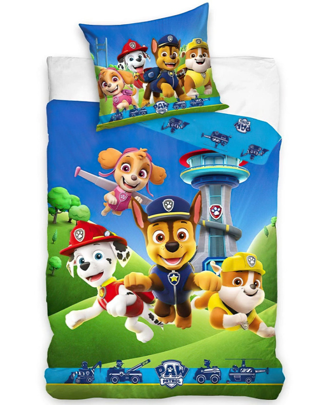 Carbotex Mikroplyšové povlečení Tlapková Patrola Běžíme do Akce