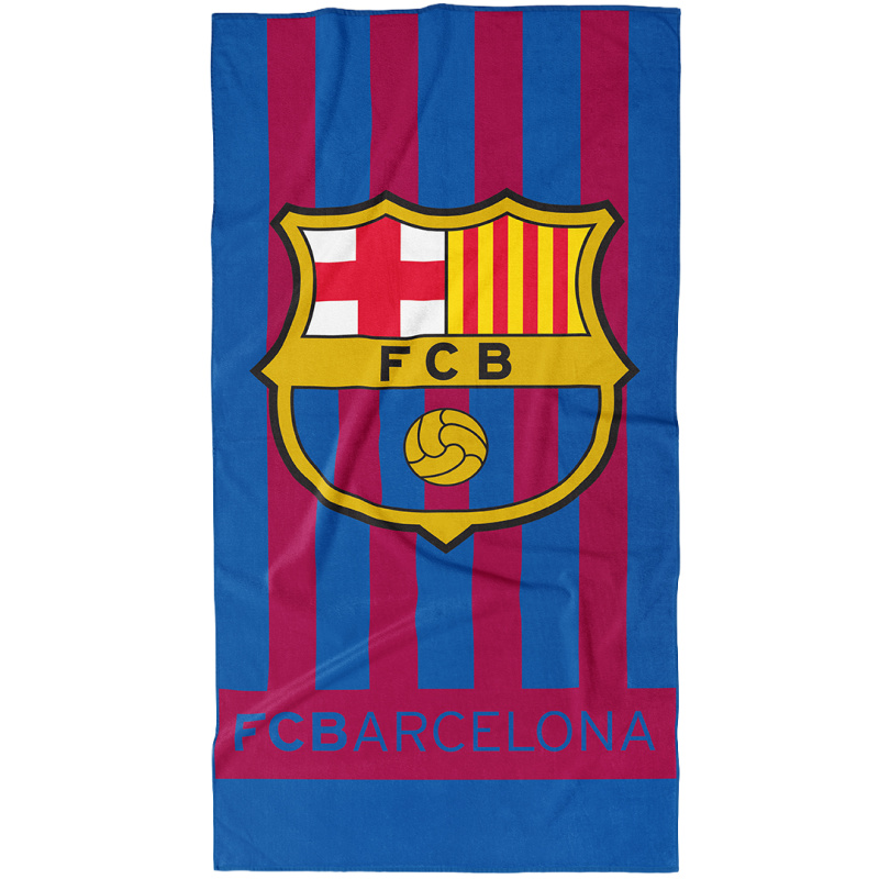 Carbotex Fotbalová osuška FC Barcelona Vertical