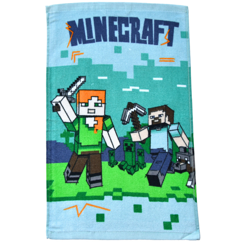 Carbotex Dětský ručník Minecraft Vzhůru do Boje 30x50 cm