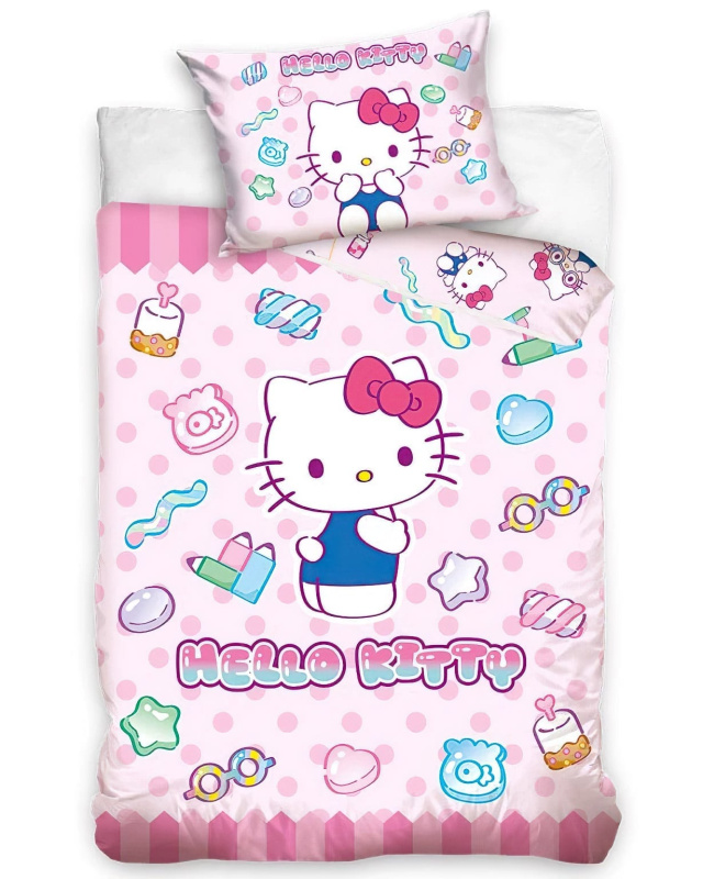Carbotex Povlečení do postýlky Hello Kitty Sladké Snění