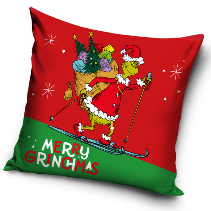 Carbotex Povlak na polštářek Grinch Ukradené Vánoce