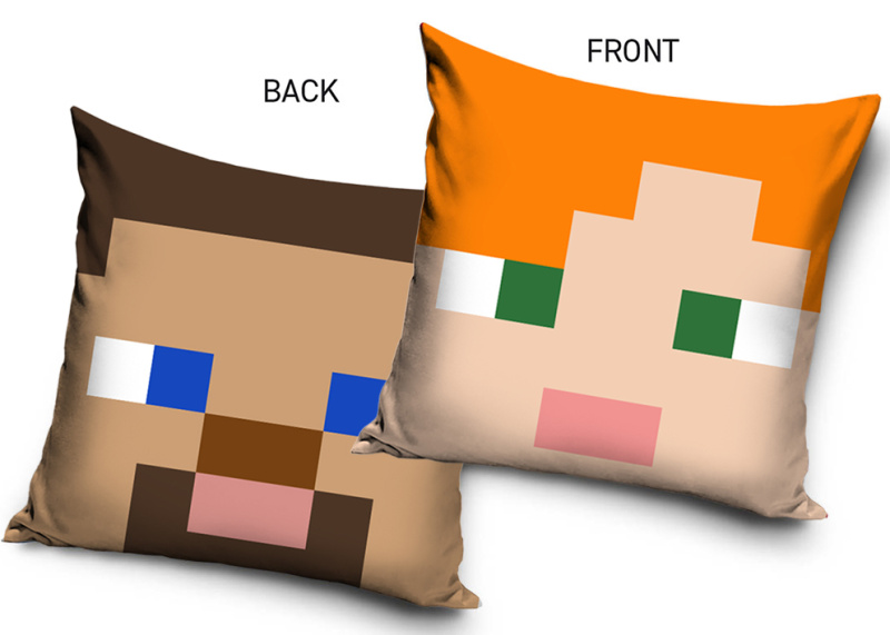 Carbotex Dětský povlak na polštářek Minecraft Hero Faces