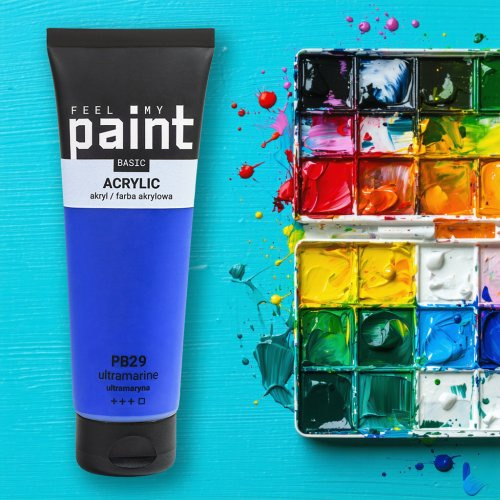 FeelMyPaint Akrylová barva FeelMyPaint 120 ml ULTRAMARÍNOVÁ