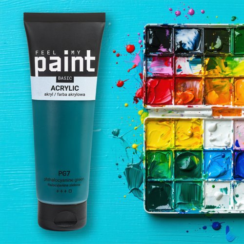 FeelMyPaint Akrylová barva FeelMyPaint 120 ml FTALOVÁ ZELENÁ