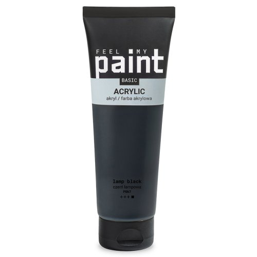 FeelMyPaint Akrylová barva FeelMyPaint 120 ml LAMP ČERNÁ - certifikace o bezpečnosti dětských hraček