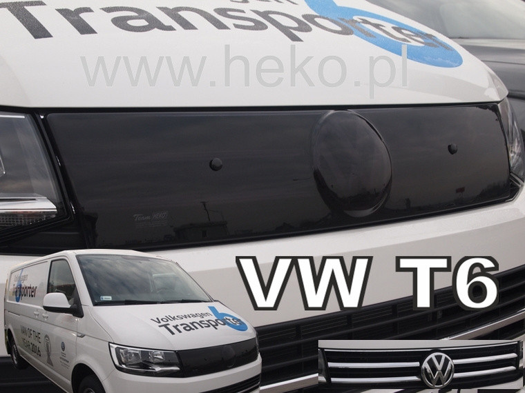 Zimní clona chladiče VW Transporter T6 / Caravelle 2015-2021 (horní, chromová maska)
