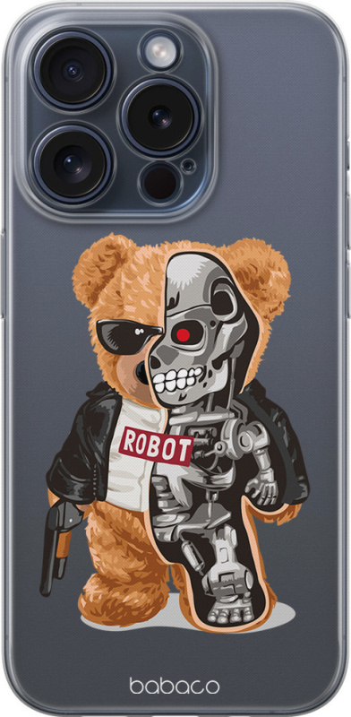 Babaco Ochranný kryt na iPhone 11 Pro - Babaco, Teddy Robot 001