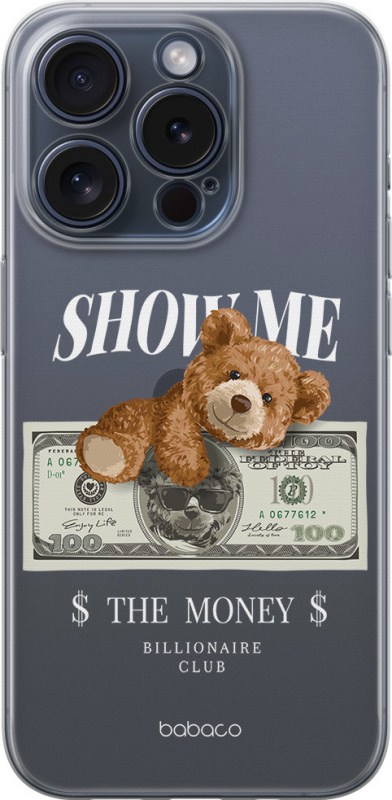 Babaco Ochranný kryt na iPhone 13 - Babaco, Teddy Money 002