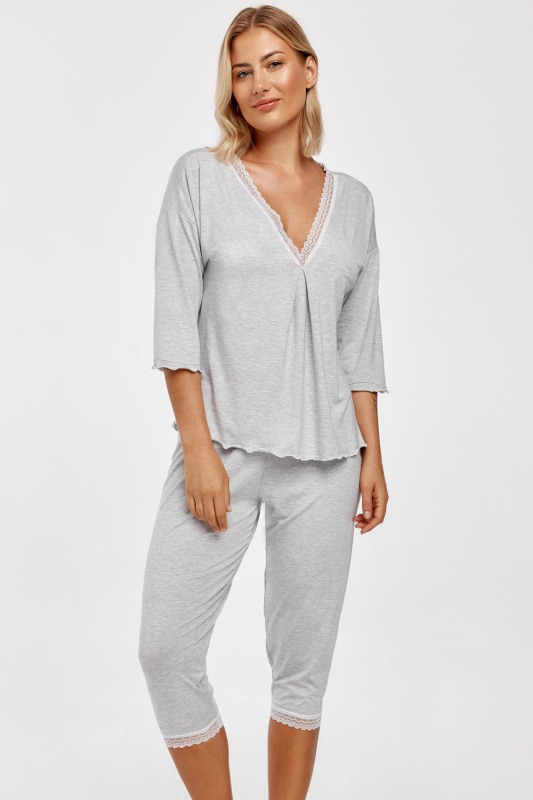 Dámské pyžamo Azal Barva: Šedá, Velikost: M