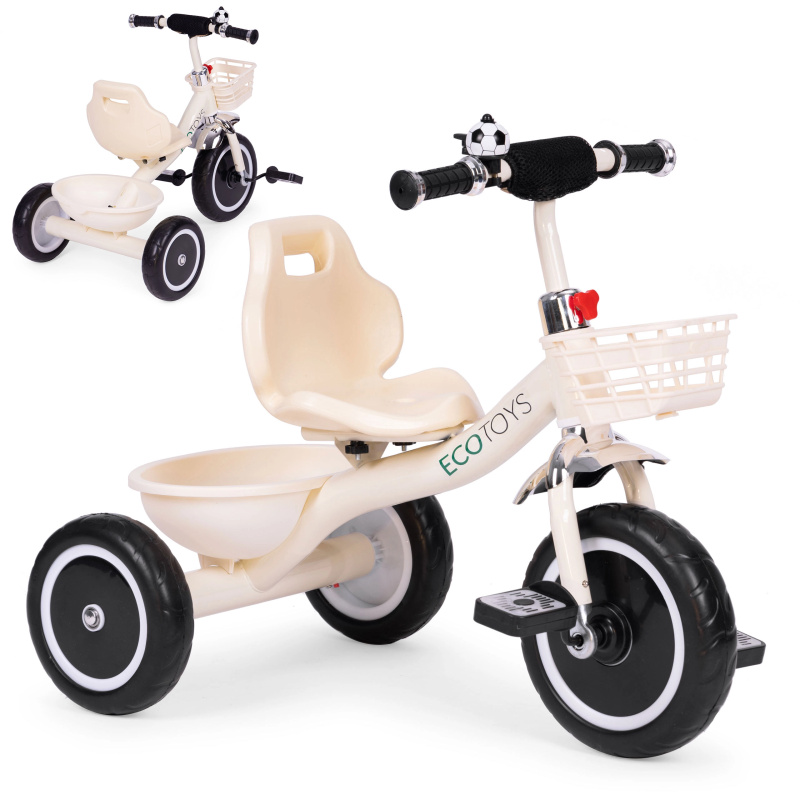 EcoToys protišmykové rukoväte zvončekový kôš béžová