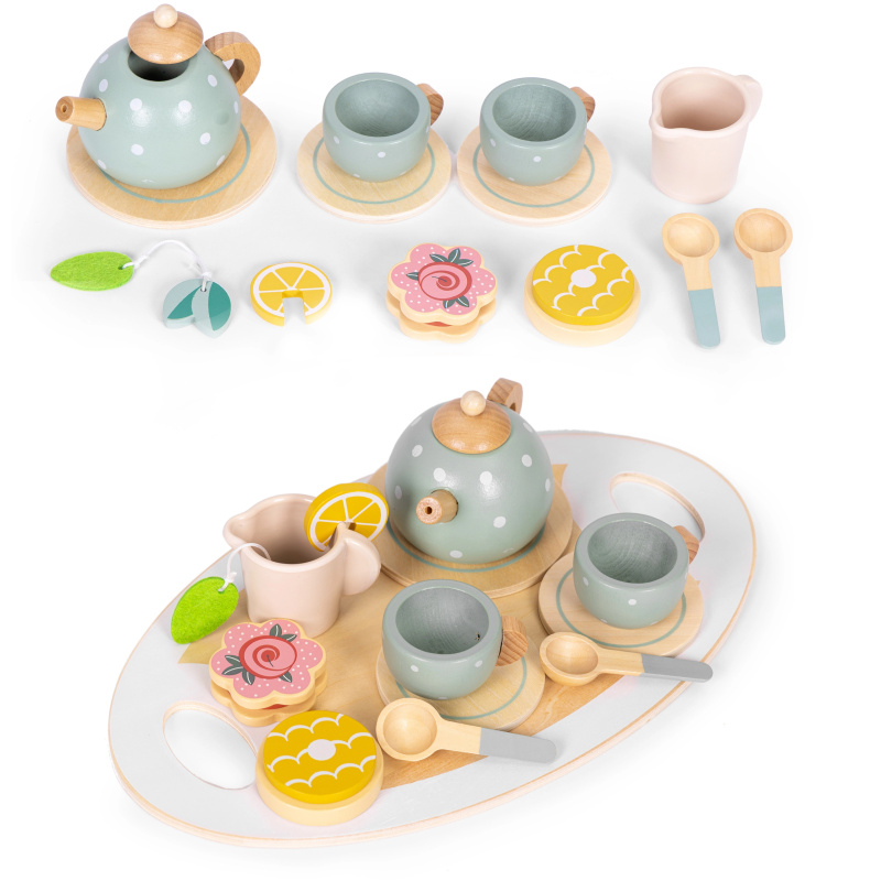 ECOTOYS čajová sada konvička šálky 14 kusů