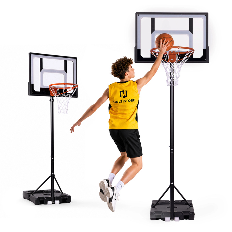 Movepre volně stojící nastavitelný basketbalový koš s deskou do 210 cm