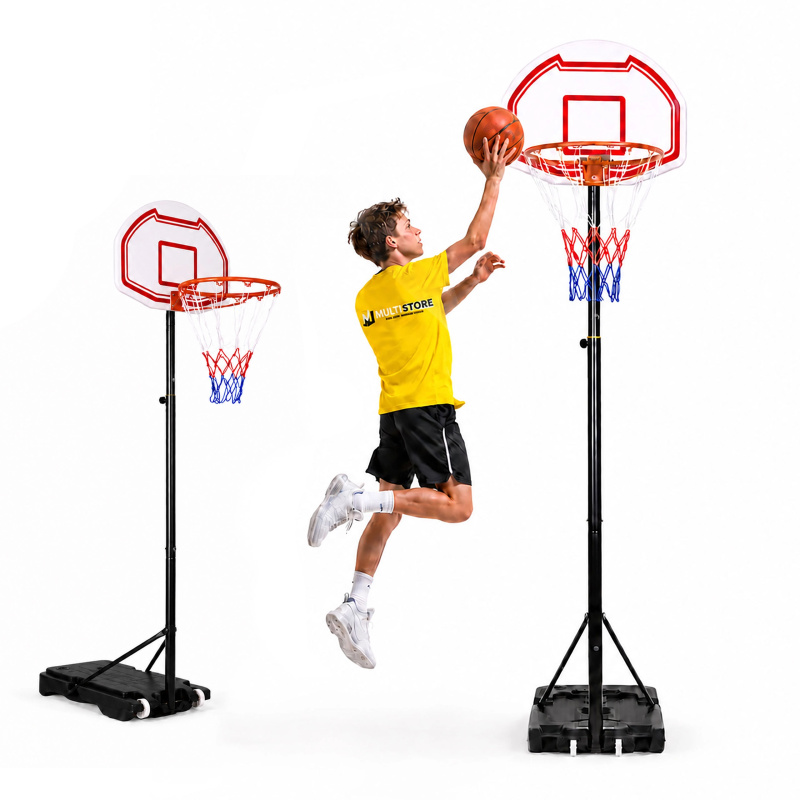 MOVEPRO volně stojící basketbalový koš s nastavitelnou výškou do 210 cm