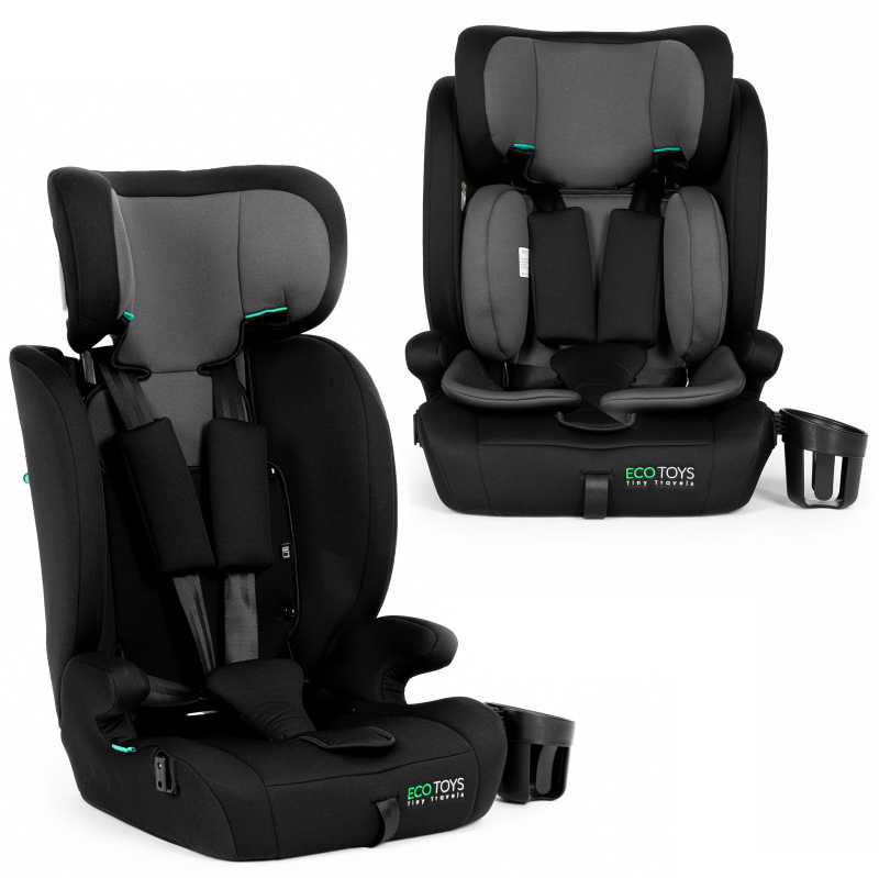 ECOTOYS dětská autosedačka 76–150 cm (R129) s držákem na nápoj