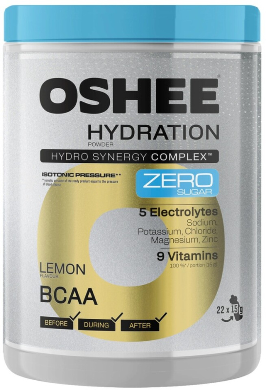 OSHEE Hydration zero powder citron a BCAA 330 g