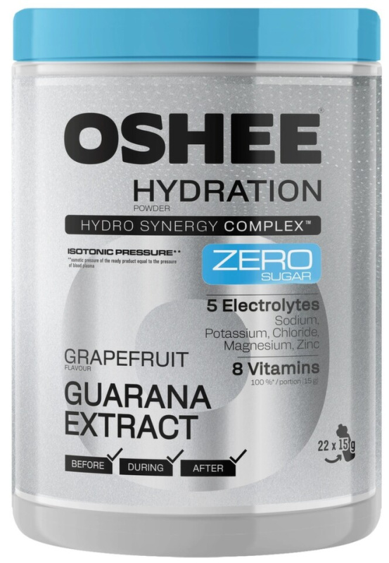 OSHEE Hydration zero powder grapefruit a guarana 330 g