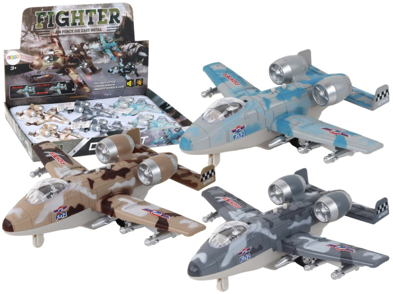 Lean Toys Poháněné stíhací letadlo Moro Military Jet
