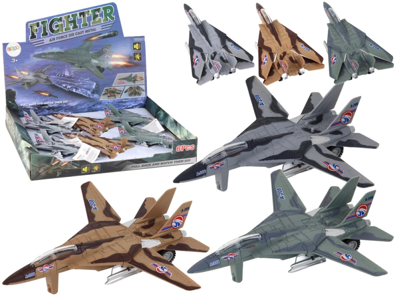 Lean Toys Vojenský letoun poháněný stíhací letoun Moro Lights Mix
