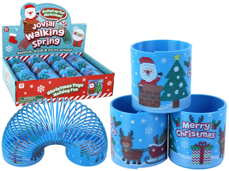 LEAN Toys Ikonický jarní modrý vánoční motiv relaxace 6CM