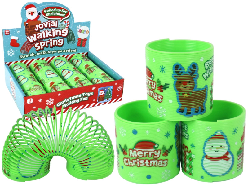 LEAN Toys Ikonický jarní zelený vánoční motiv Relax 6CM