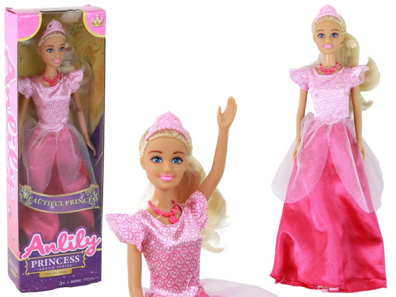 Teddies princezna Anlily plast 28cm červená