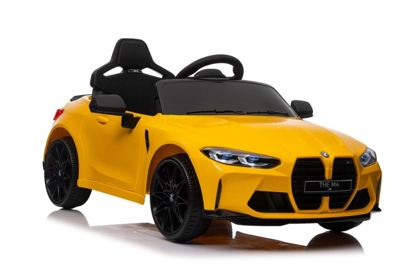 Lean Cars Elektrická jízda Na Autě BMW M4 žlutá