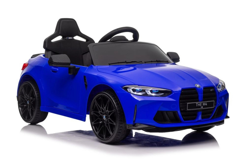 Lean Toys elektrické auto BMW M4 metalíza modrá