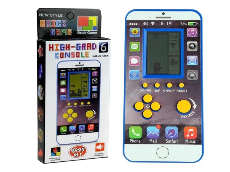LEANToys Hra Tetris ve tvaru telefonu