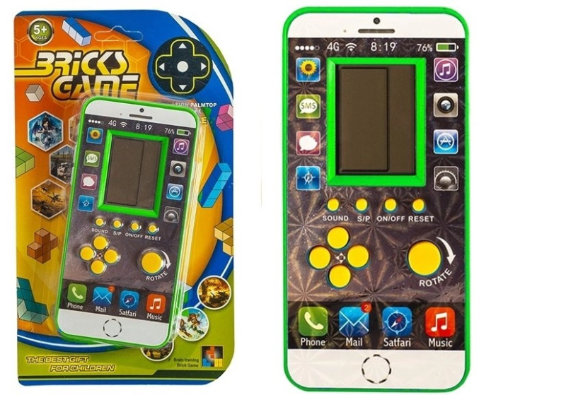 Lean Toys Digitální hra Tetris zelená