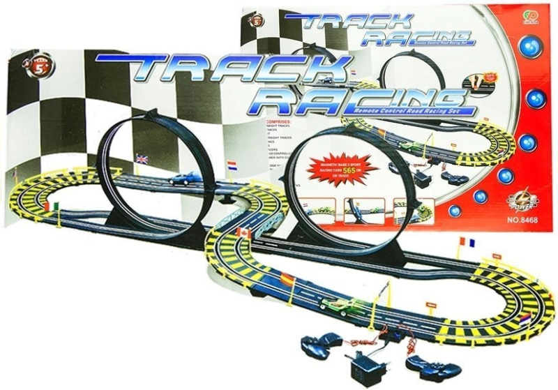 mamido Autodráha s dvěma autíčky Track Racing 565 cm