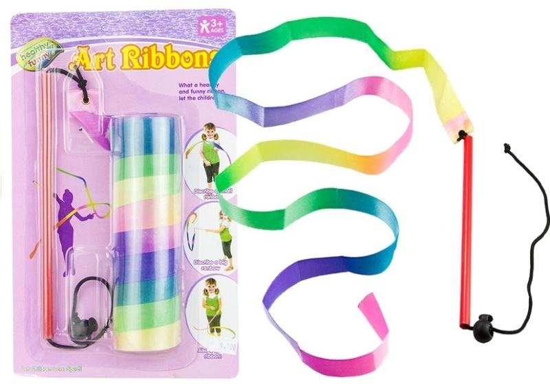 Barevné stuhy pro uměleckou gymnastiku 121 cm