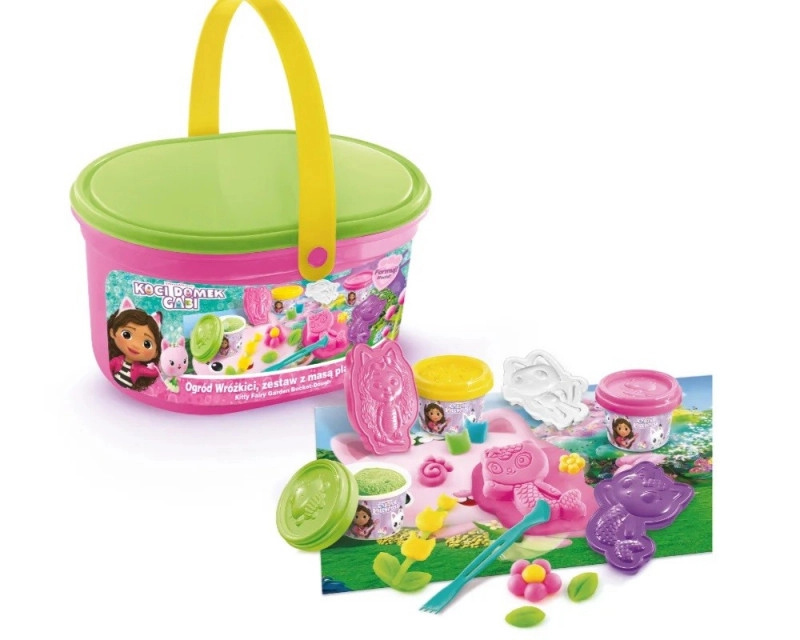 Tvořicí sada s modelínou Kocí domek Gábi – Vílí zahrada