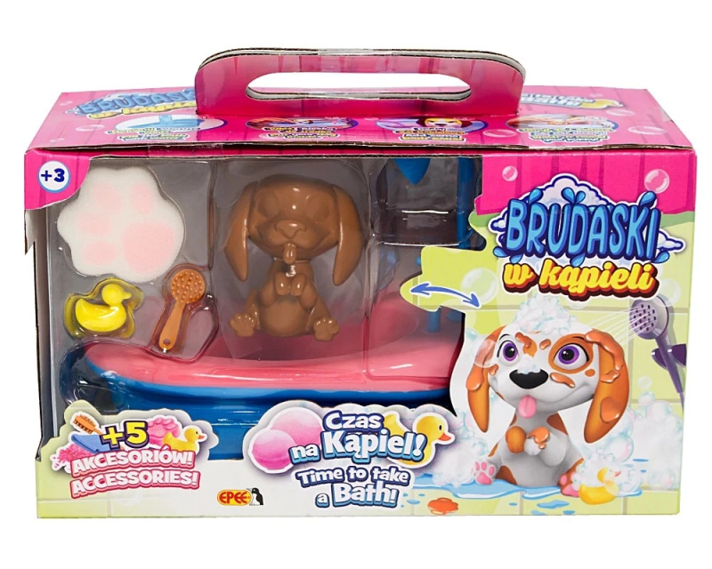 Brudaski v koupeli: koupelová sada s pejskem beagle