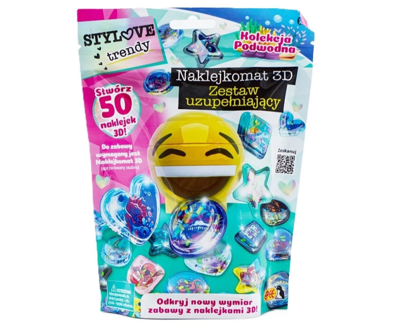 3D sada samolepek – podmořský svět pro děti